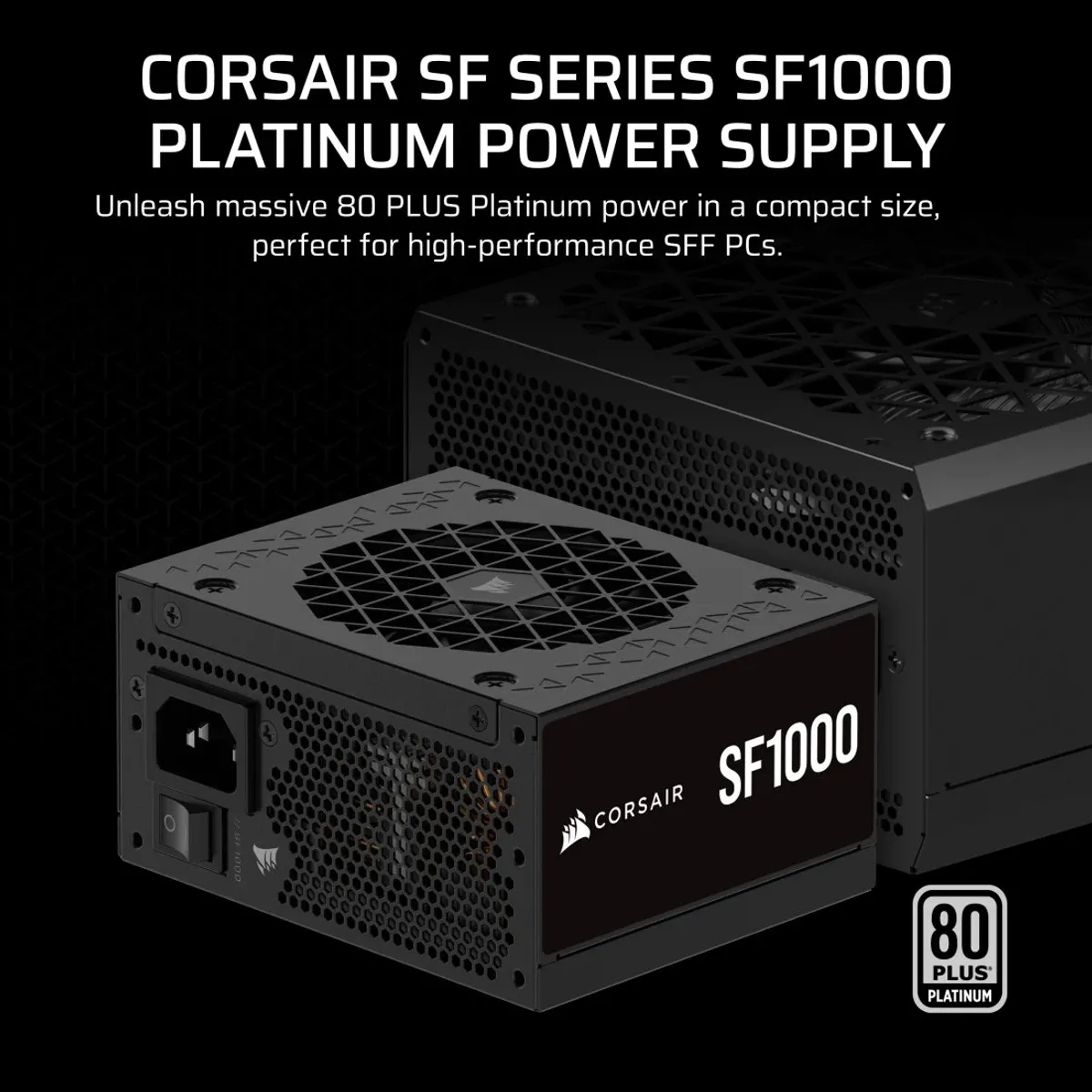 Corsair SF1000 1000W ATX Voeding - Zwart