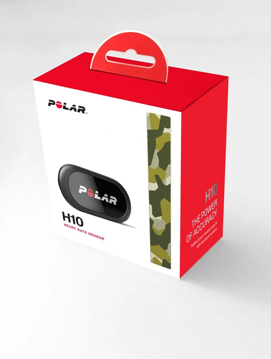 POLAR H10 Hartslagsensor - BLE ANT+ - Pro Borstband Black Crush M-XXL
