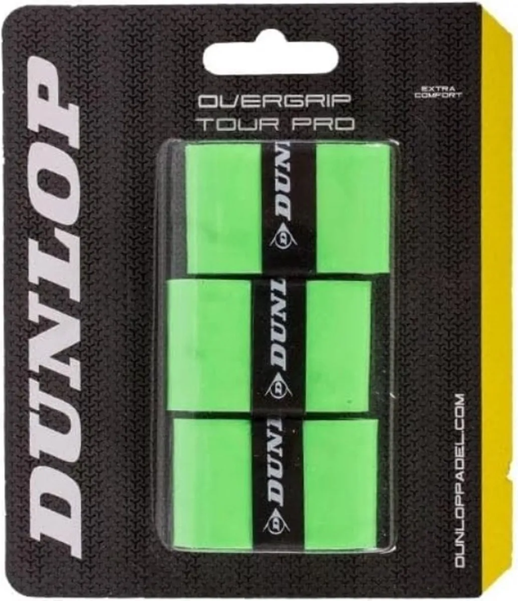 Dunlop Tennis/Padel Overgrip Groen - 3 Stuks
