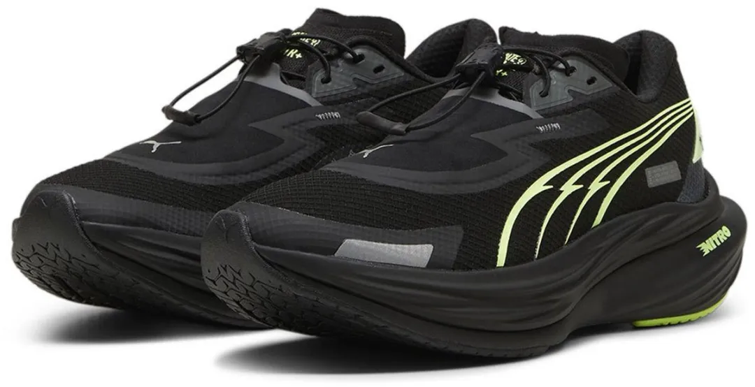 PUMA Deviate Nitro 3 Wtr+ Hardloopschoenen - 38 - Zwart/Grijs