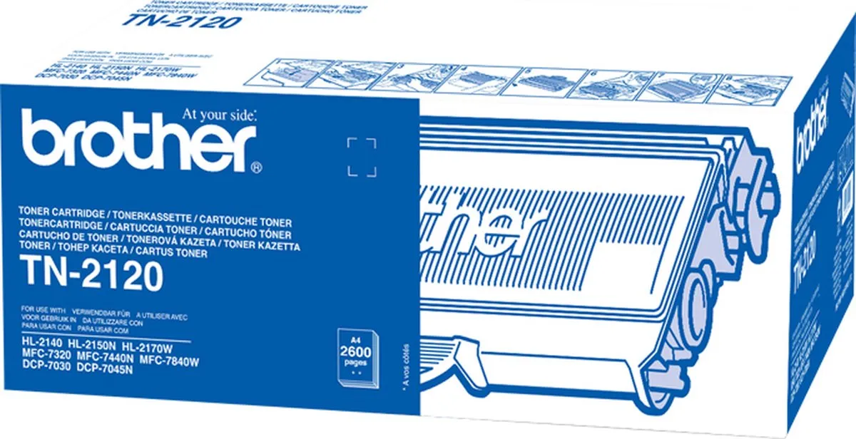 Brother TN-2120 Tonercartridge - Zwart
