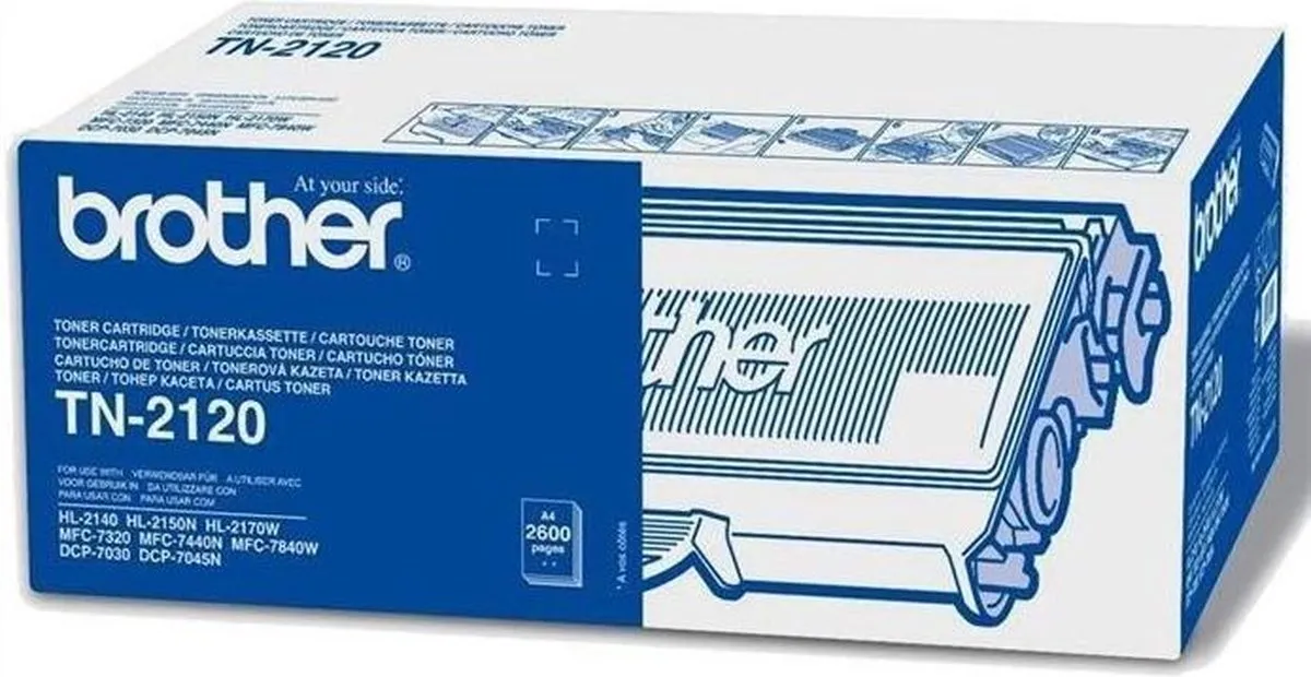 Brother TN-2120 Tonercartridge - Zwart