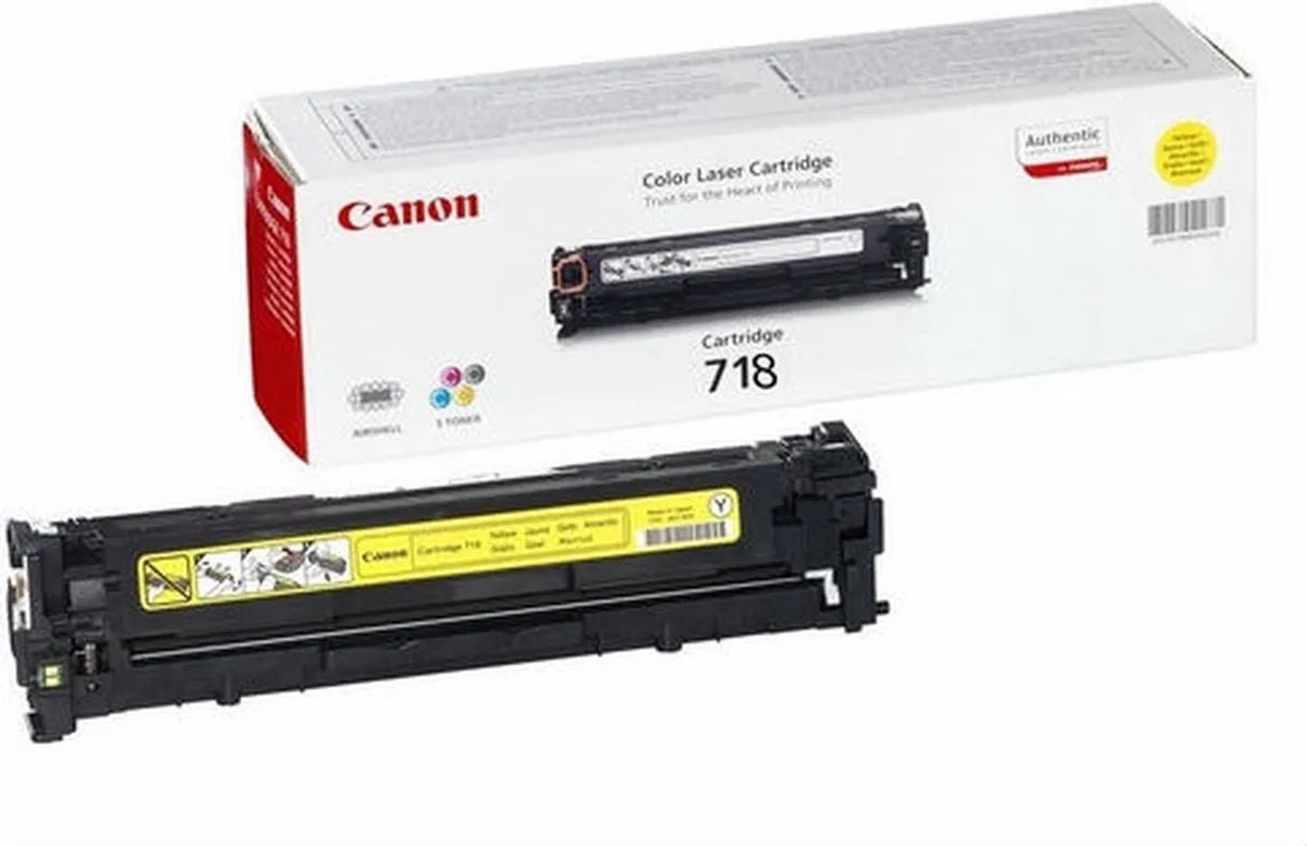 Canon CRG-718 Y Tonercartridge - 2900 Pagina's - Geel
