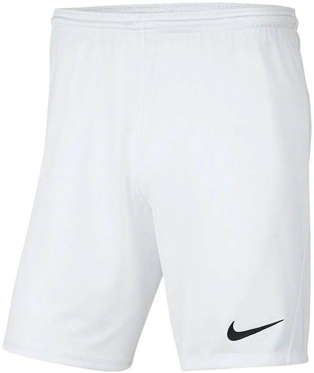 Nike Park III Short BV6855-100 - Maat M - Wit/Zwart