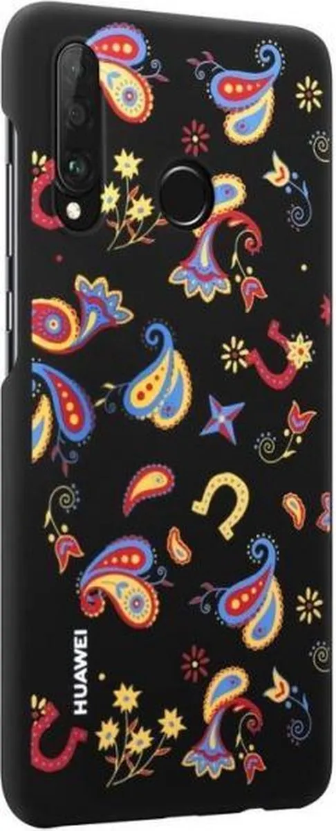 Huawei P30 Lite Hoesje - PC Floral Black - 51993073