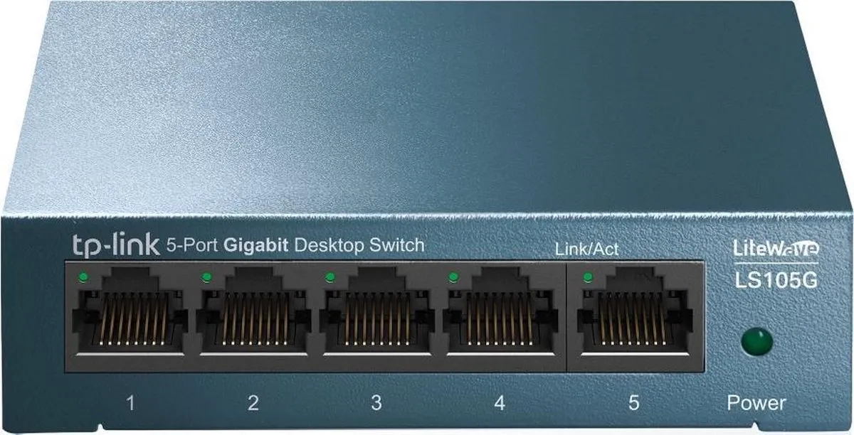 TP-Link LS105G 5-poorts Netwerk Switch - Blauw