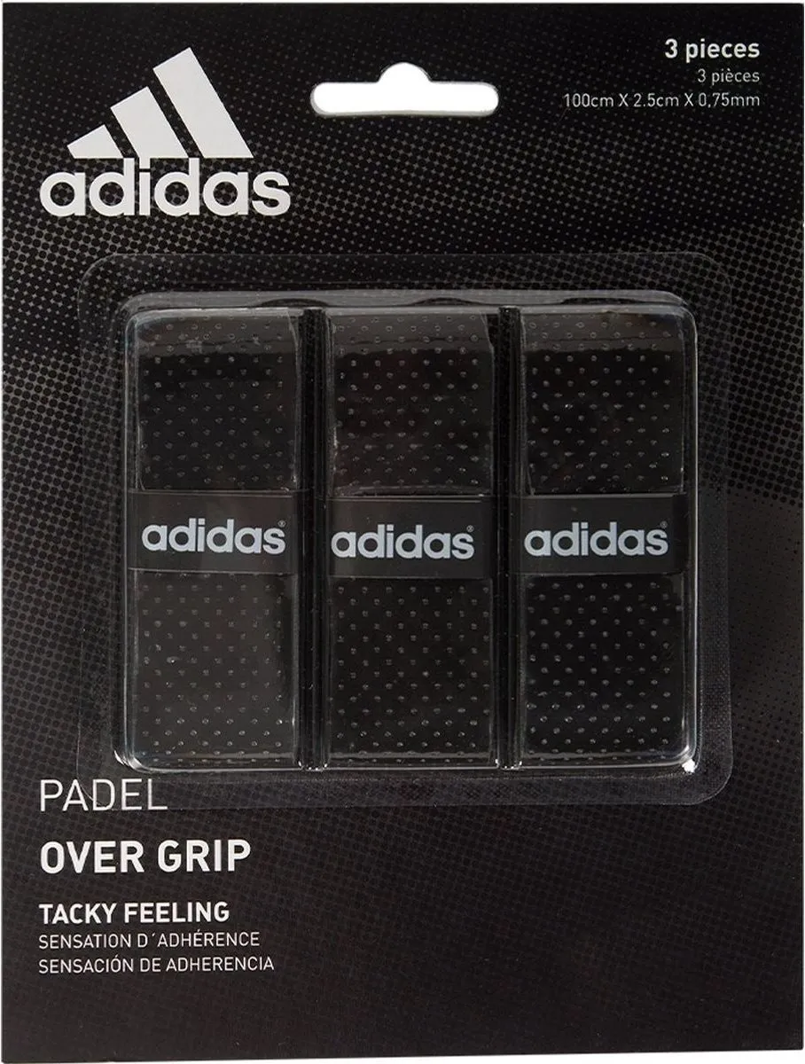 adidas Padel Overgrip 3 Stuks - Zwart