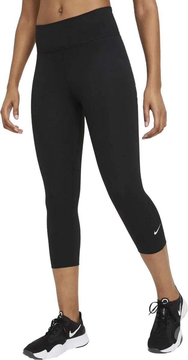 Nike One Capri Sportlegging Dames S - Zwart