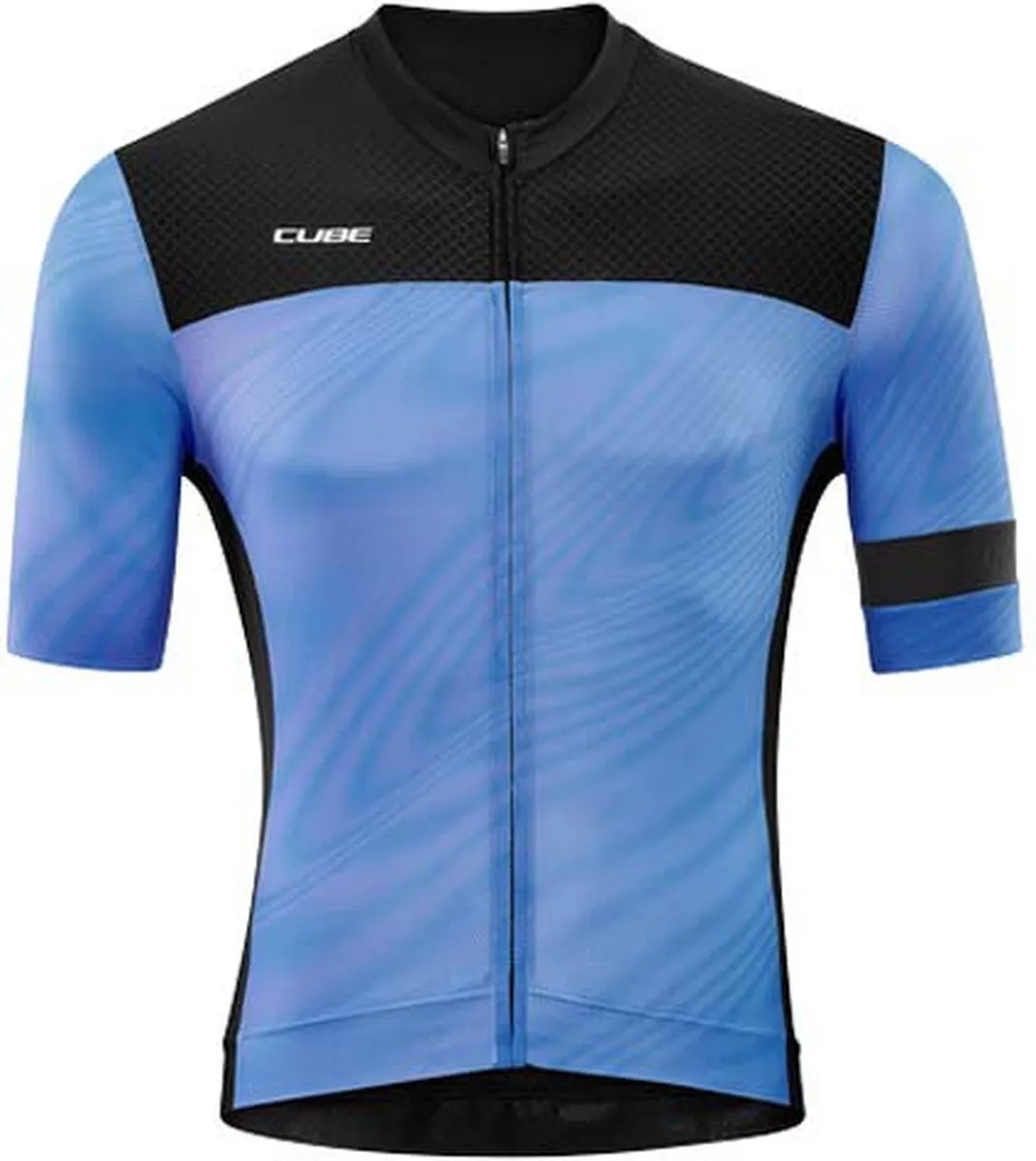 Cube Blackline Korte Mouw Wielertrui M - Blauw