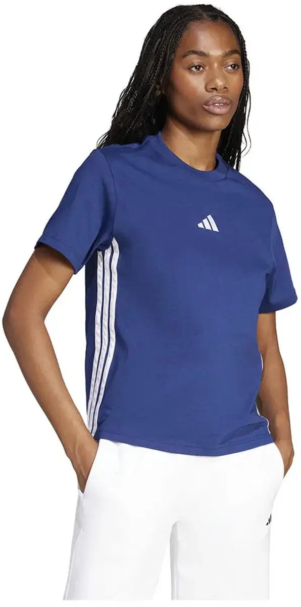 adidas Essentials 3-Stripes T-shirt Dames XS - Blauw - afbeelding 6 van 6