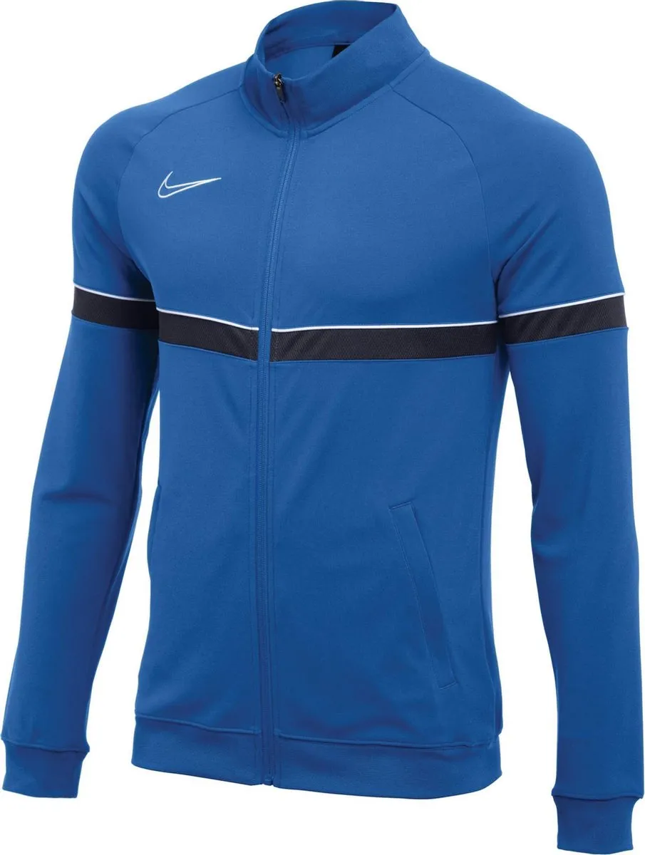 Nike Dri-FIT Academy 21 Trainingsjack - Maat 134 - Licht/donkerblauw