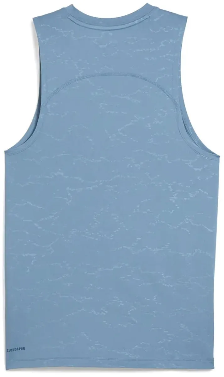 PUMA Cloudspun Emboss Mouwloos T-shirt - S - Cool Blue