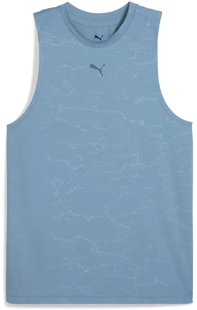 PUMA Cloudspun Emboss Mouwloos T-shirt - S - Cool Blue