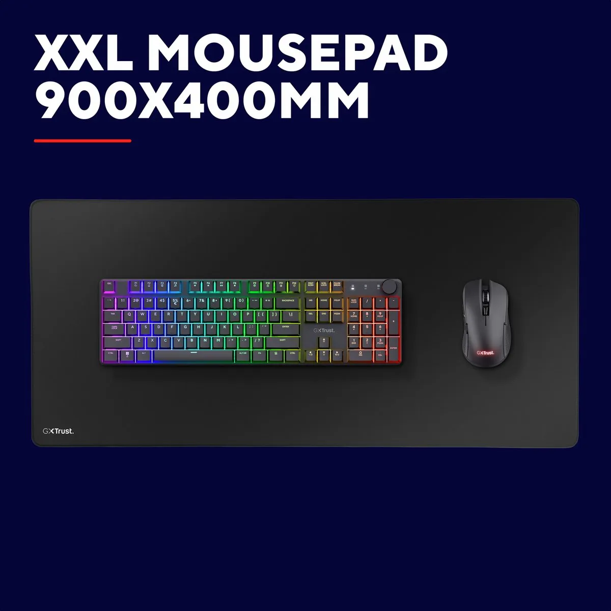 Trust GXT 759 XXL Gaming Muismat 900x400mm - Zwart