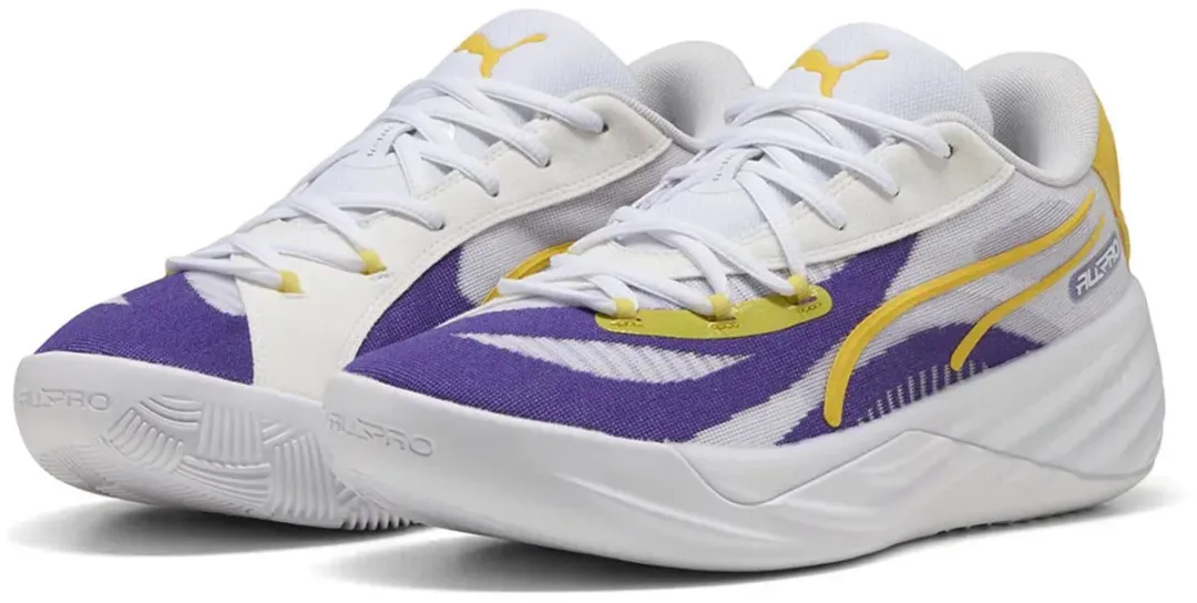 PUMA All-Pro Nitro La Basketbalschoenen 40 - Team Violet/Pelé Yellow - afbeelding 6 van 6