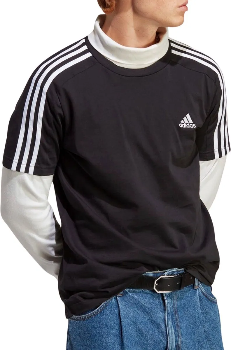 adidas Essentials Single Jersey T-shirt IC9334 - Heren - Zwart - L