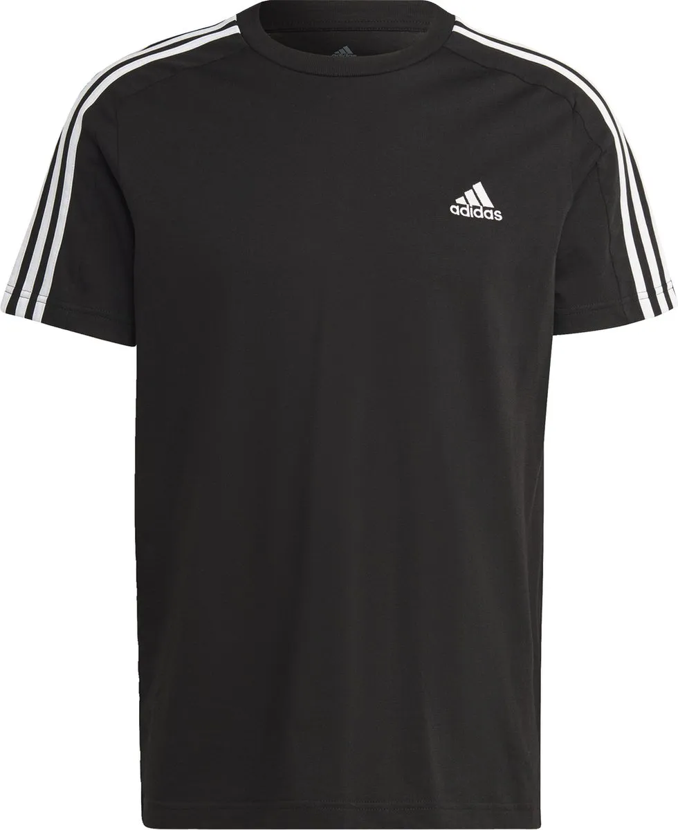 adidas Essentials Single Jersey T-shirt IC9334 - Heren - Zwart - L