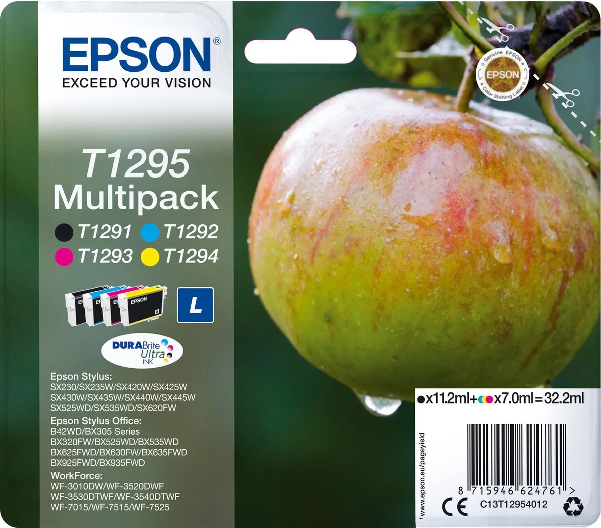 Epson T1295 Inktcartridges Multipack - 4 Stuks