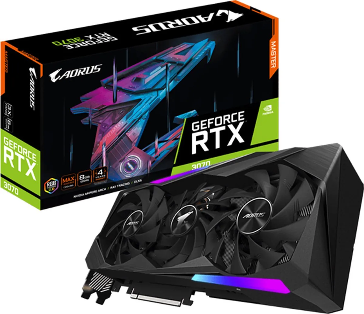 Gigabyte AORUS GeForce RTX 3070 Master GV-N3070AORUS M-8GD