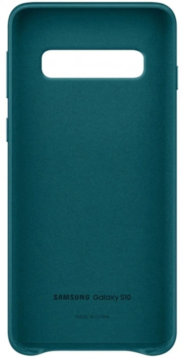 Samsung Lederen Cover Galaxy S10 - Groen - 8801643644550