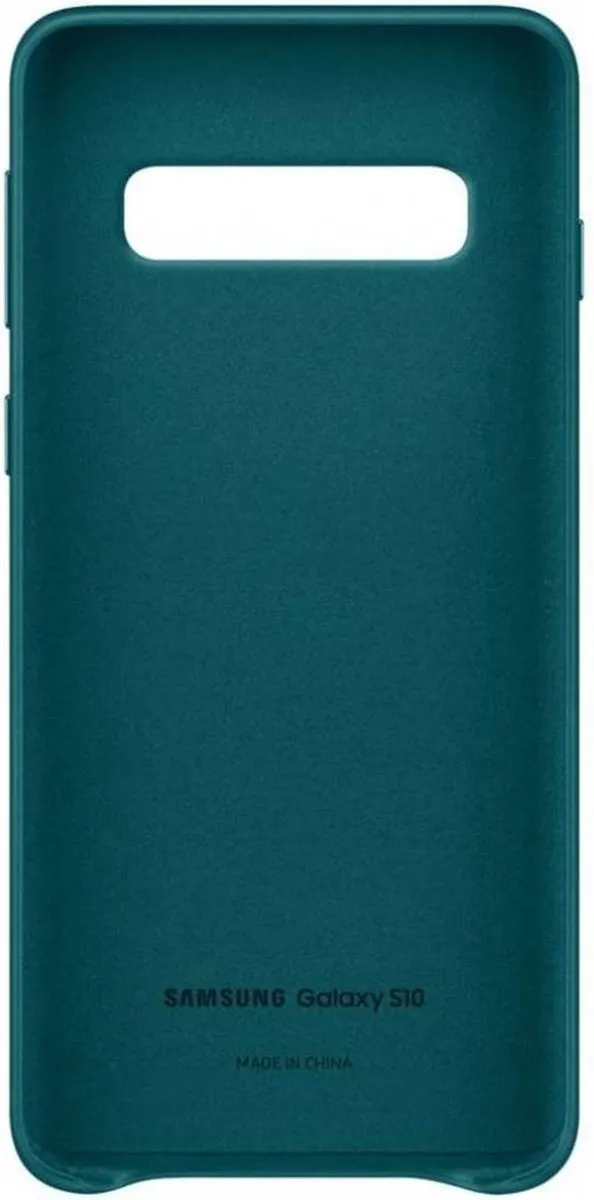 Samsung Lederen Cover Galaxy S10 - Groen - 8801643644550