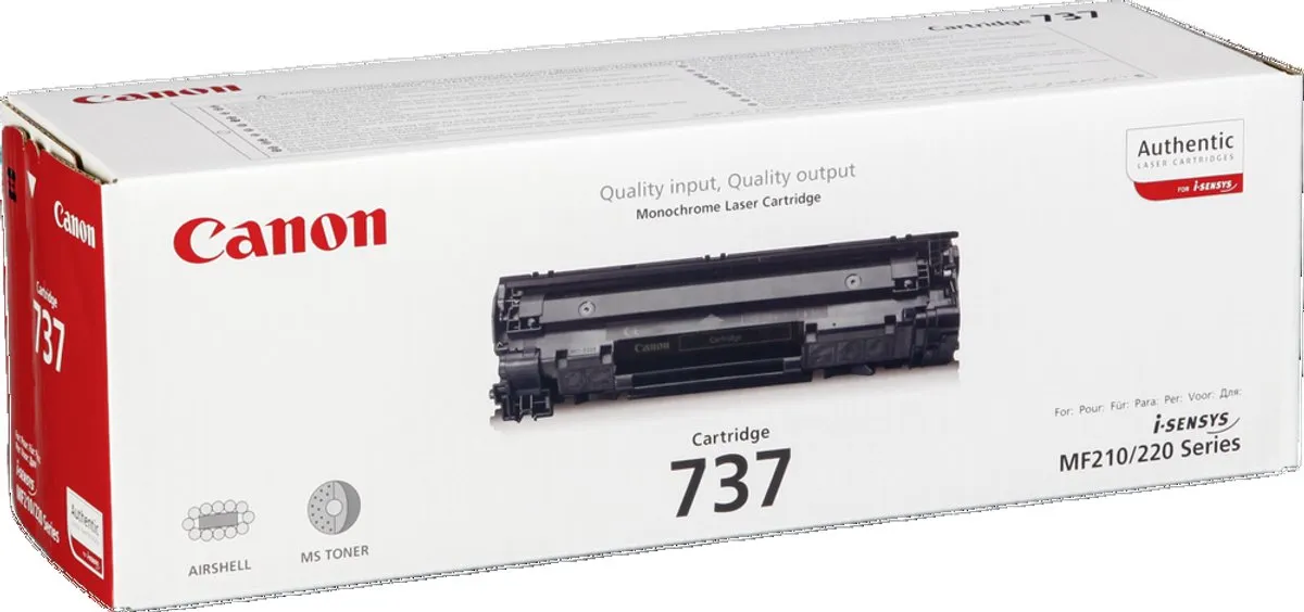 Canon 737 Tonercartridge Zwart - 9435B002