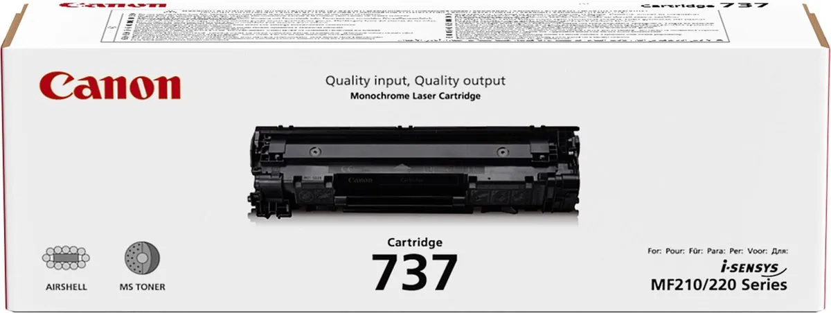 Canon 737 Tonercartridge Zwart - 9435B002