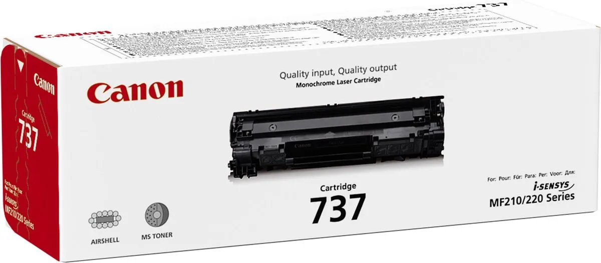 Canon 737 Tonercartridge Zwart - 9435B002