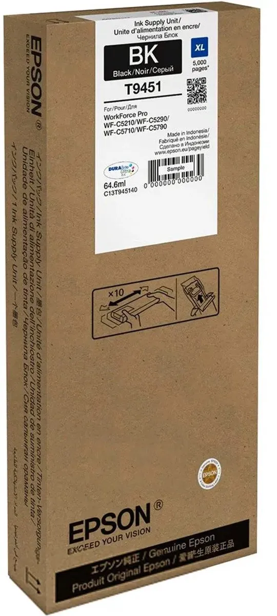 Epson C13T945140 Compatibele Inktcartridge - 5000ml - Zwart