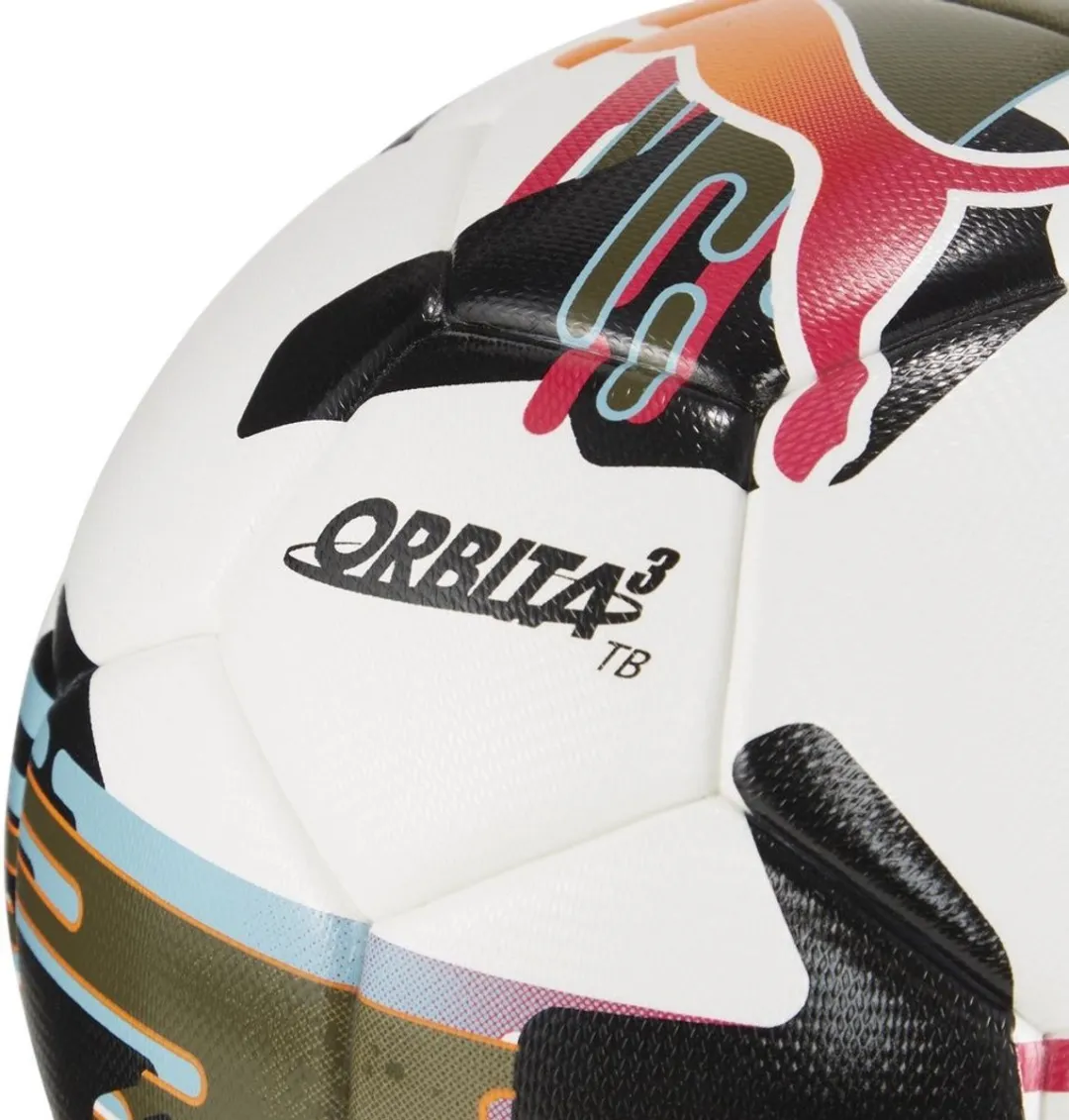 PUMA Orbita 3 TB Kinder Voetbal - Maat 4 - Wit/Multicolor