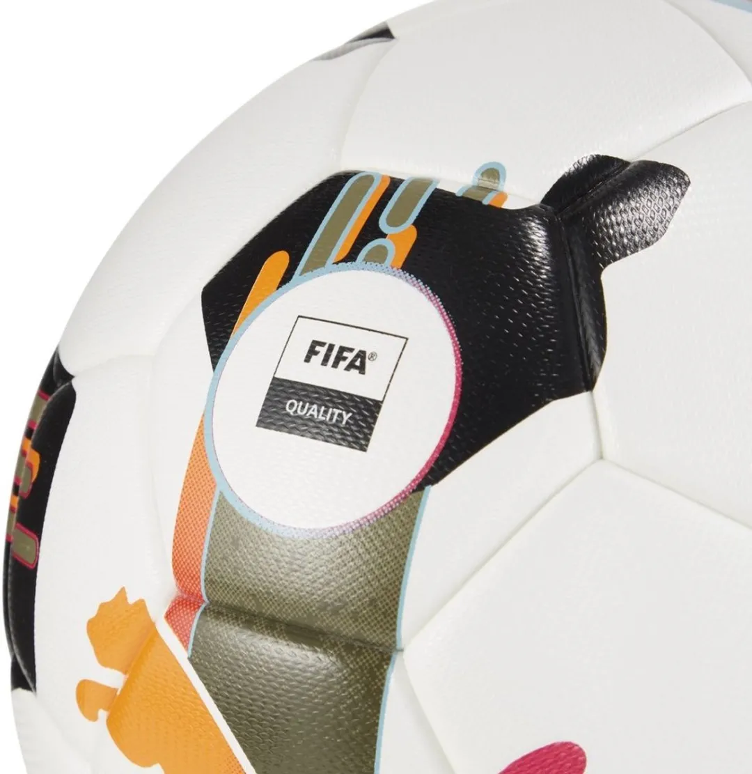 PUMA Orbita 3 TB Kinder Voetbal - Maat 4 - Wit/Multicolor
