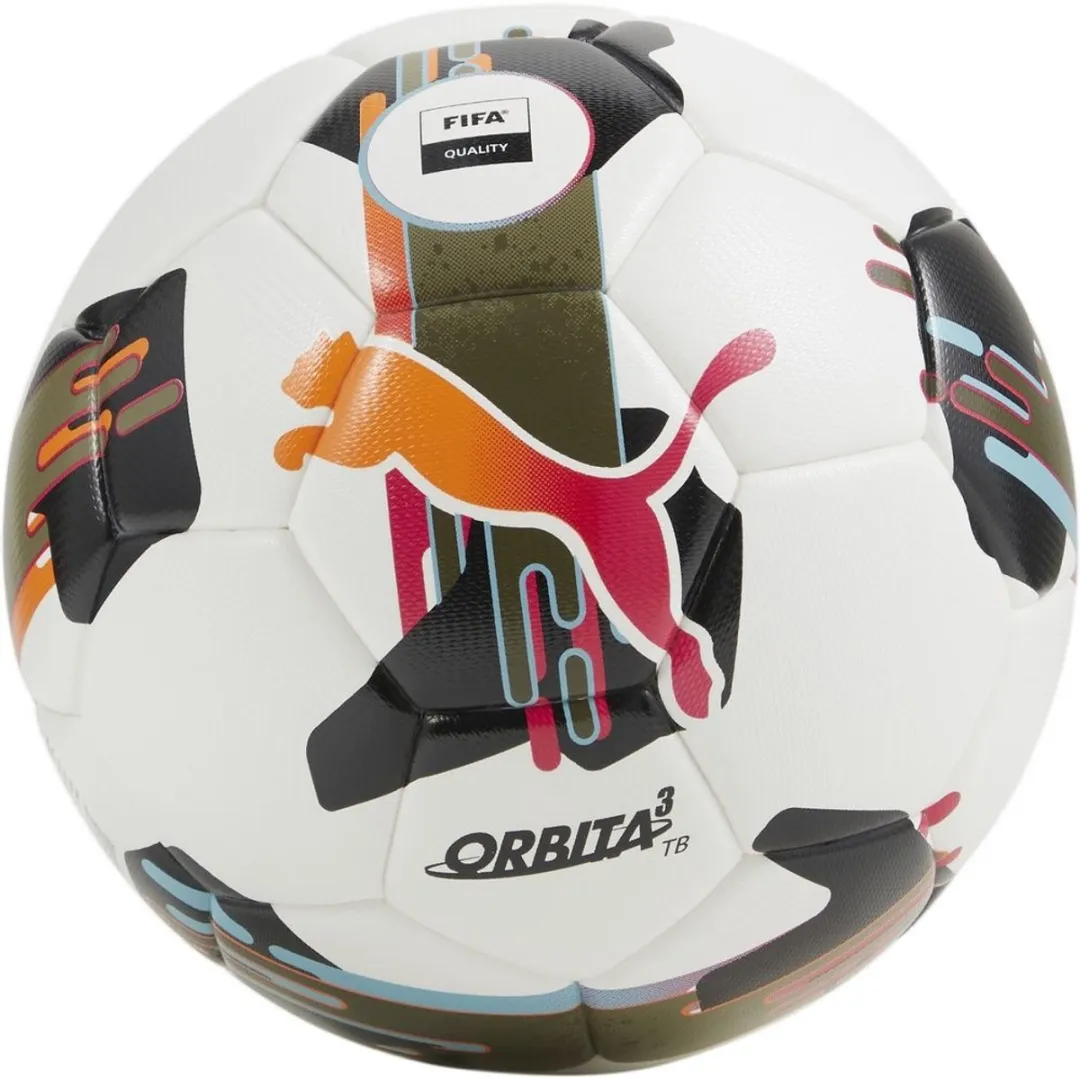 PUMA Orbita 3 TB Kinder Voetbal - Maat 4 - Wit/Multicolor