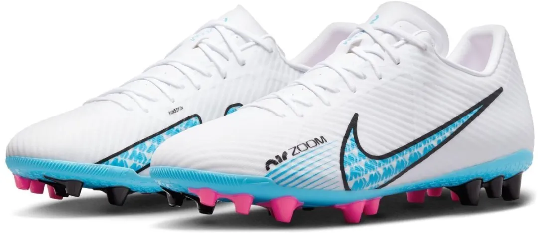 Nike Zoom Vapor 15 Academy Kunstgras Schoenen 44 - Wit/Blauw