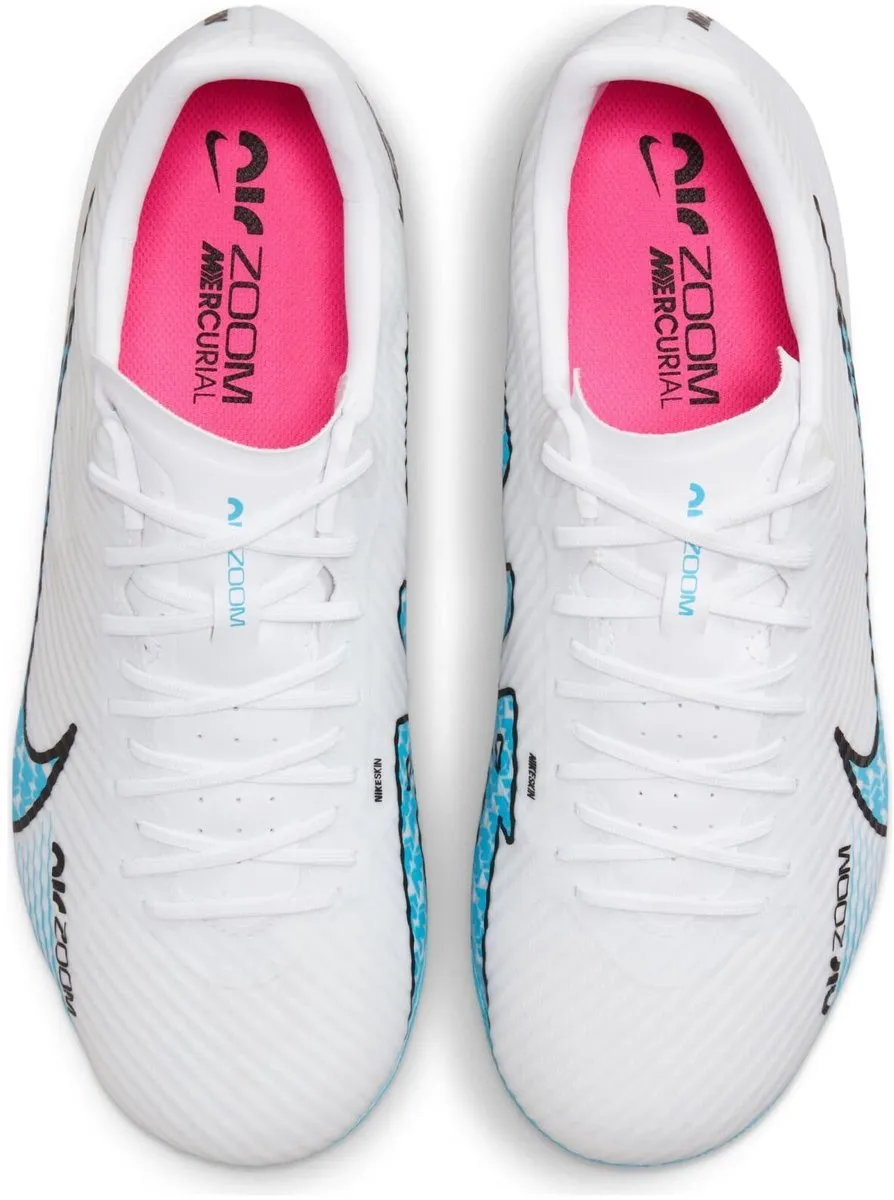Nike Zoom Vapor 15 Academy Kunstgras Schoenen 44 - Wit/Blauw