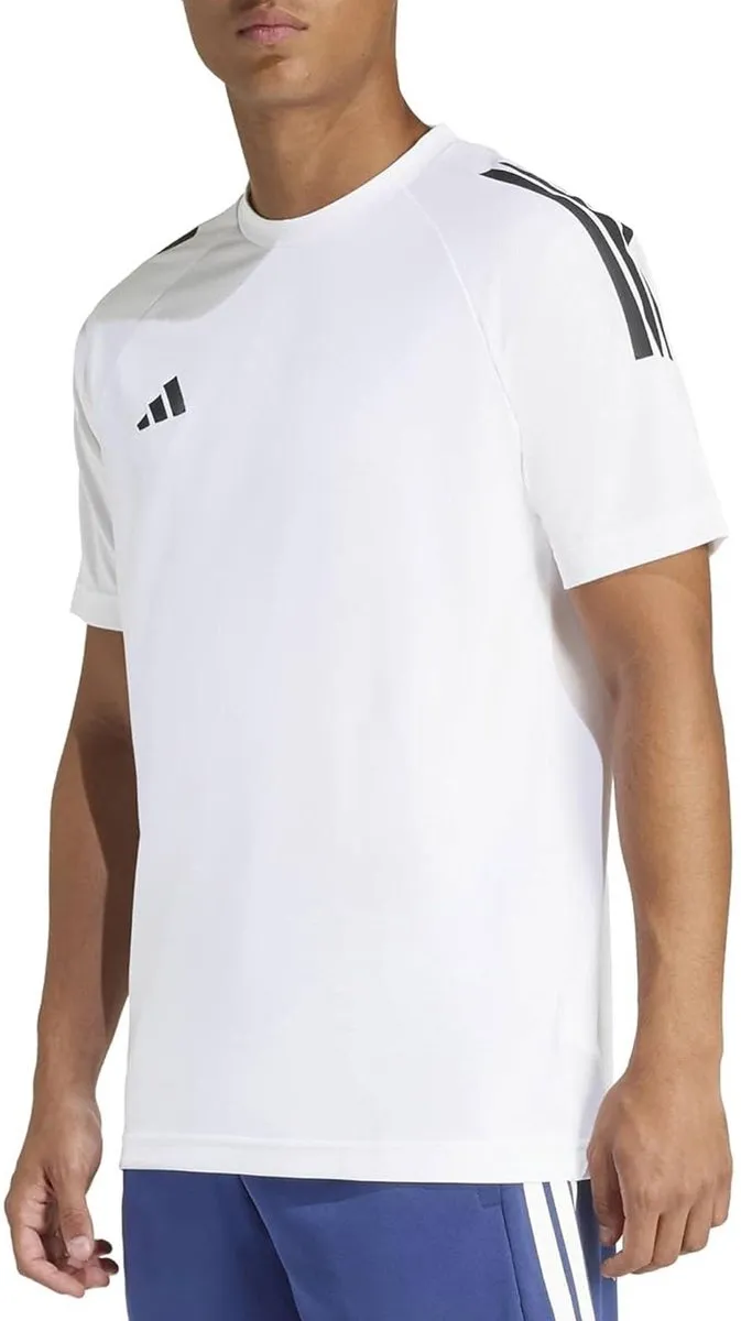 Adidas Sereno 3-Stripes Shirt Heren - L - Zwart/Wit