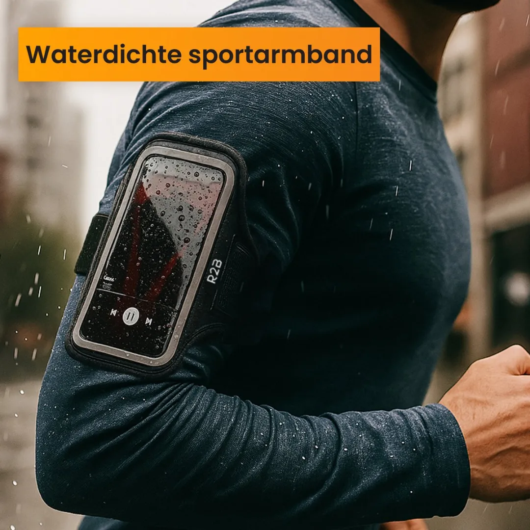 R2B Hardloop Telefoonhouder Enschede - 6 inch - Waterdicht