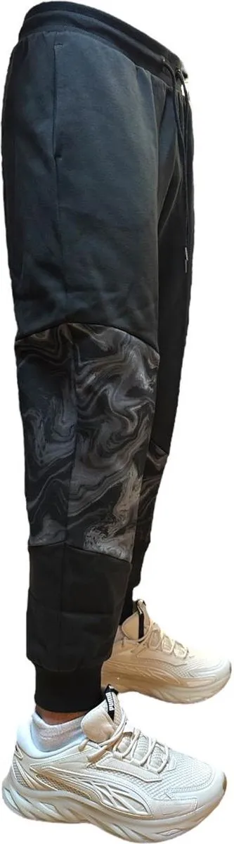PUMA Power Marble Trainingsbroek - XS - Zwart/Grijs
