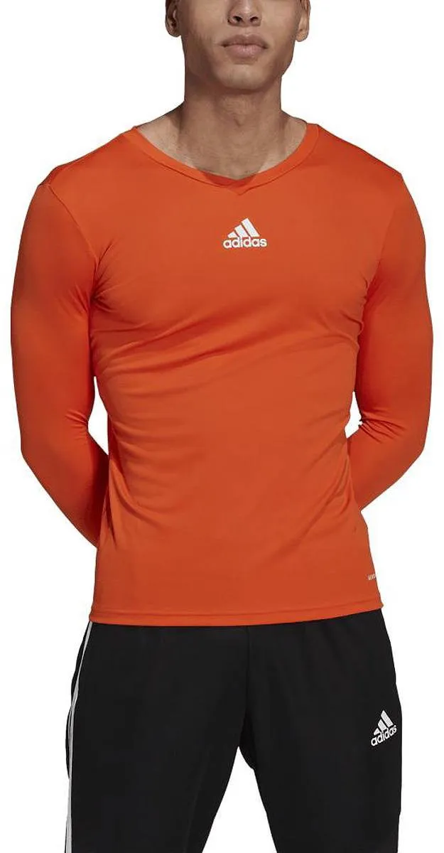 Adidas Base Tee GN7508 Lange Mouw Heren - XL - Oranje