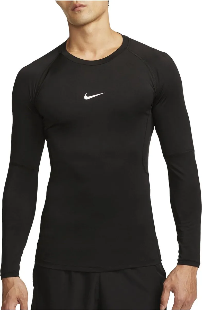 Nike Pro Dri-FIT Shirt Heren L - Zwart