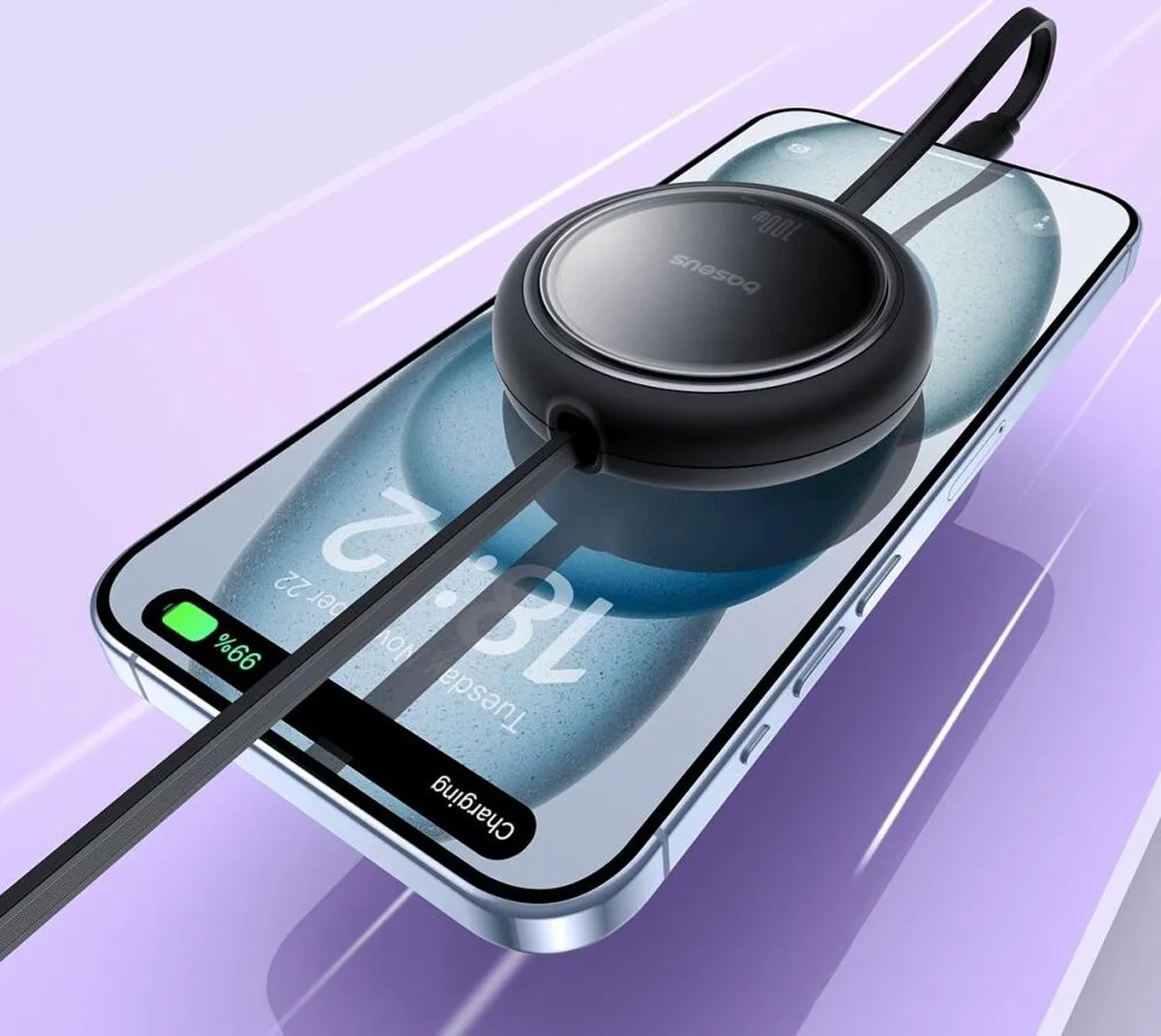 Baseus Free2Draw Mini USB-C Kabel 100W 1m - Zwart