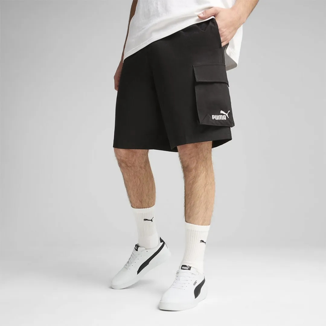 PUMA Ess N1 Logo 9 Cargo Shorts - S - Zwart