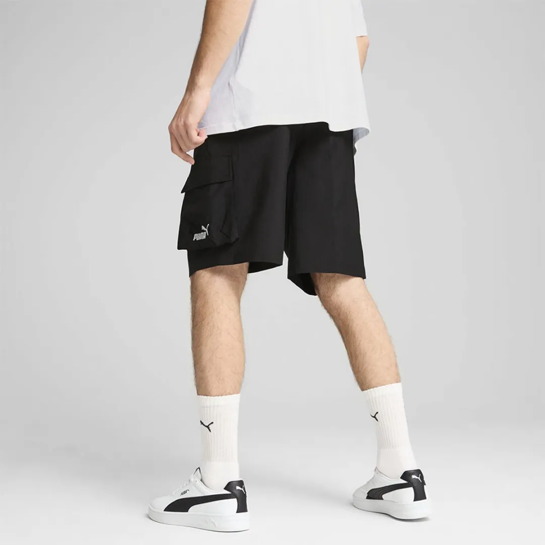 PUMA Ess N1 Logo 9 Cargo Shorts - S - Zwart