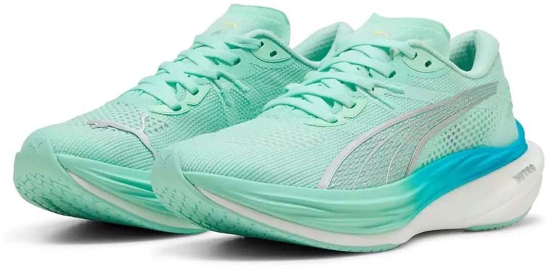 PUMA Deviate Nitro 3 Hardloopschoenen - EU 36 - Mint Melt/Speed Blue