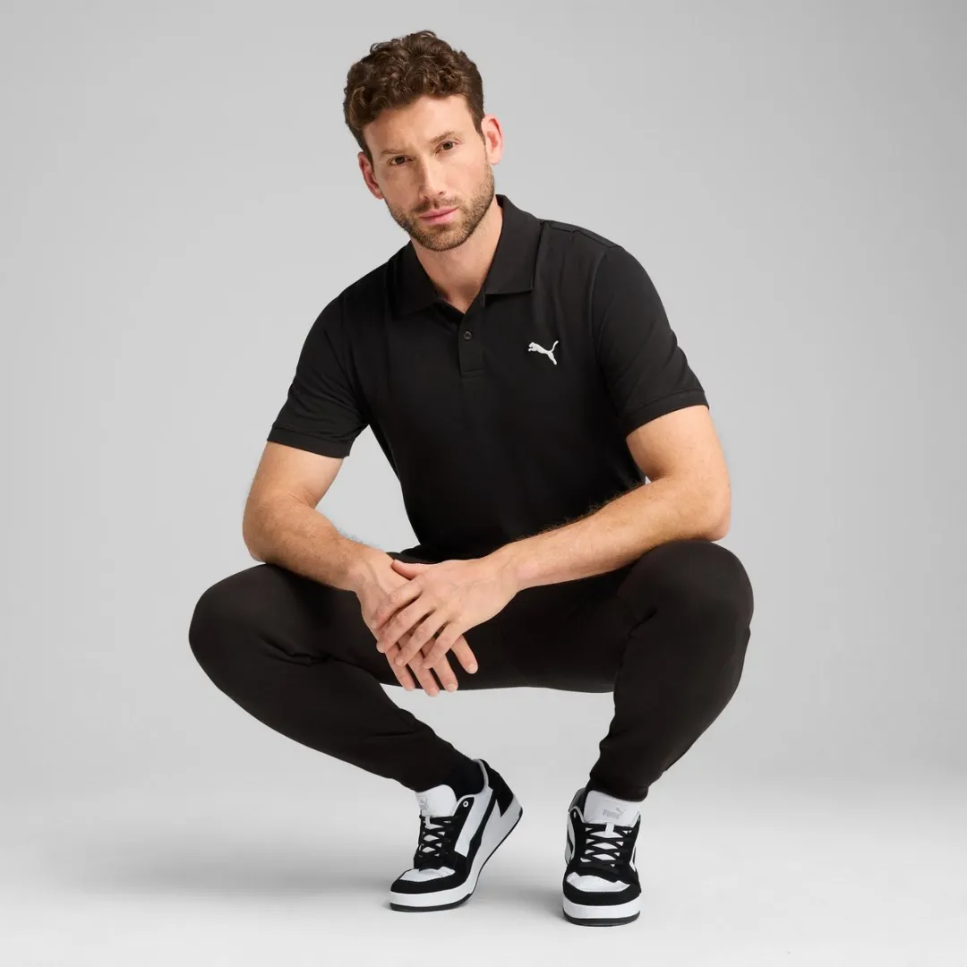PUMA Ess Pique T-shirt - Black - 2XL