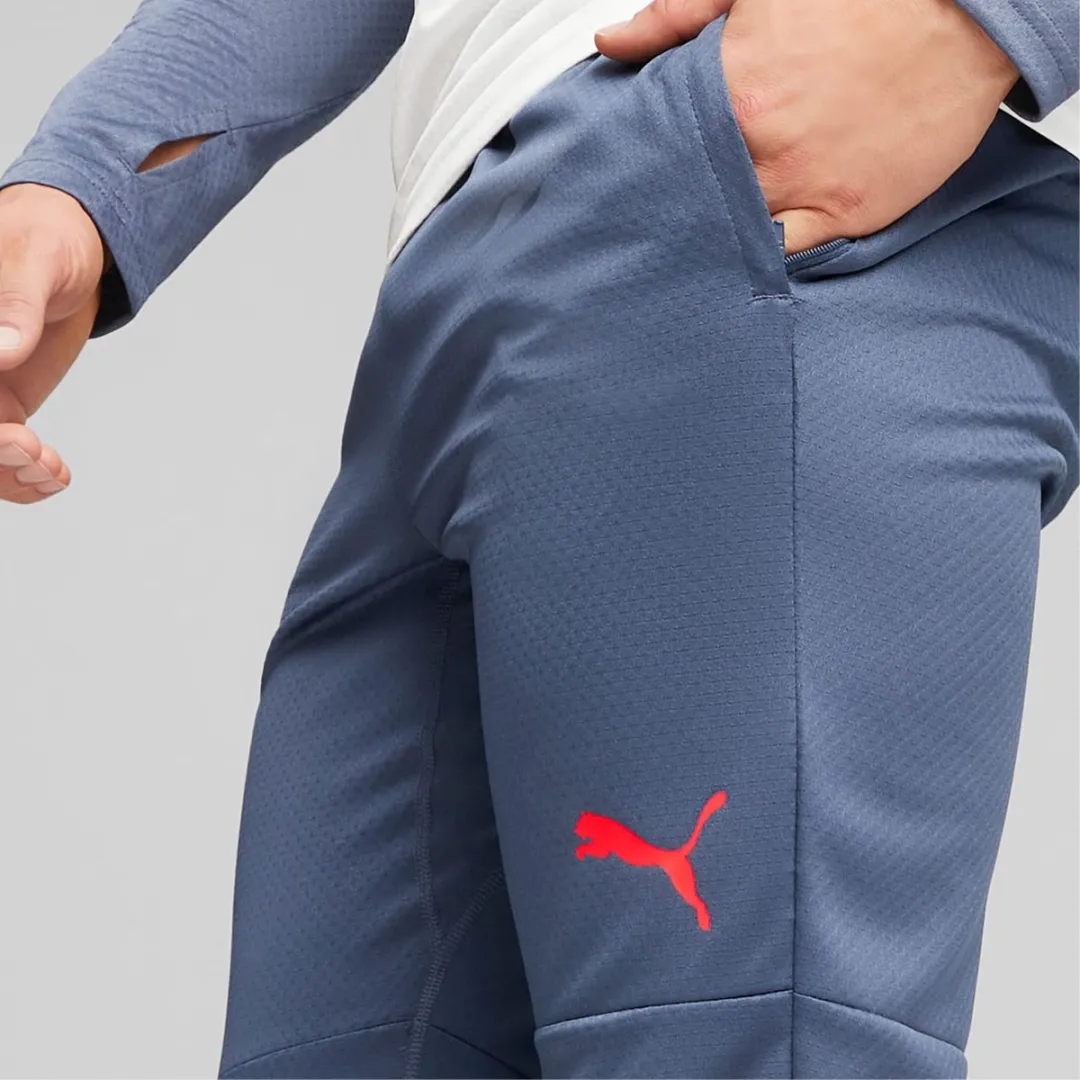 PUMA IndividualCUP Trainingsbroek Heren XXL - Wit/Blauw