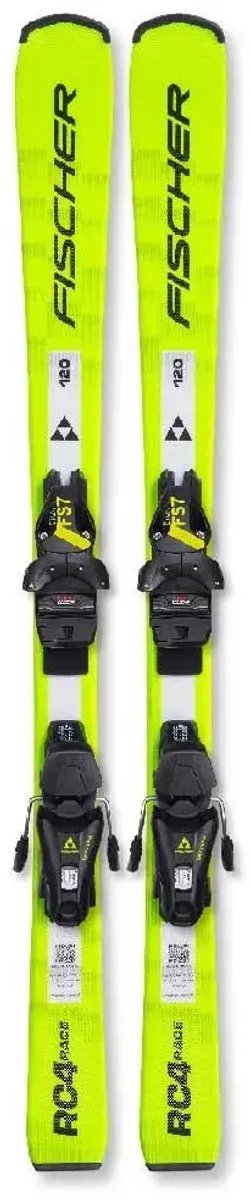 Fischer RC4 Race JRS + FS 7 Ca JRS Ski's - Ecru