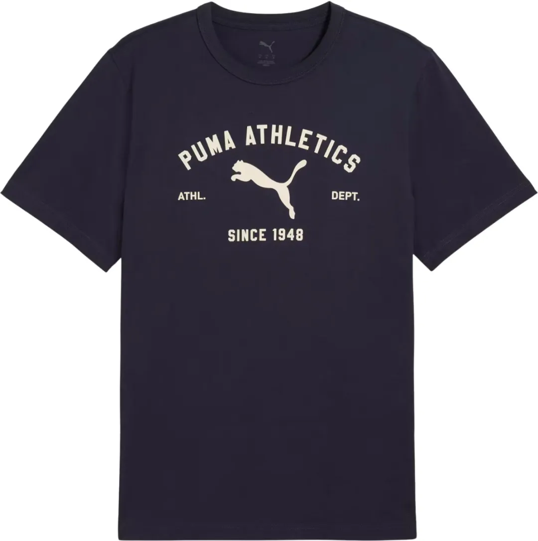 PUMA Heren Class Graphic Tee - Donkerblauw L - afbeelding 3 van 5