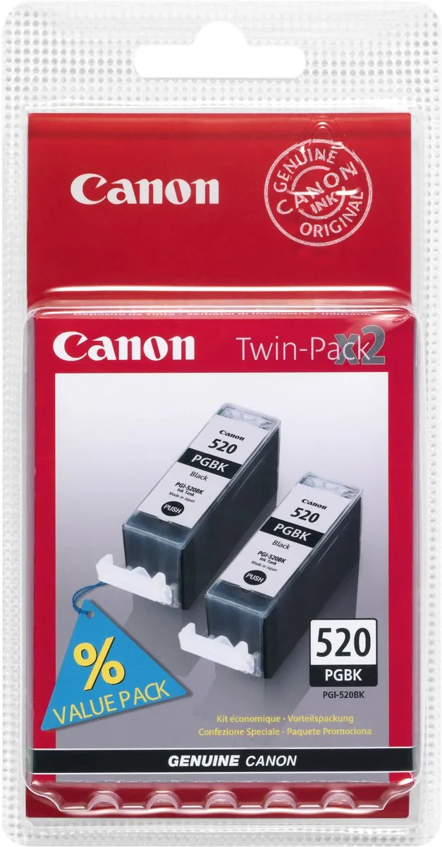 Canon PGI-520PGBK Inktcartridge Zwart - 19ml