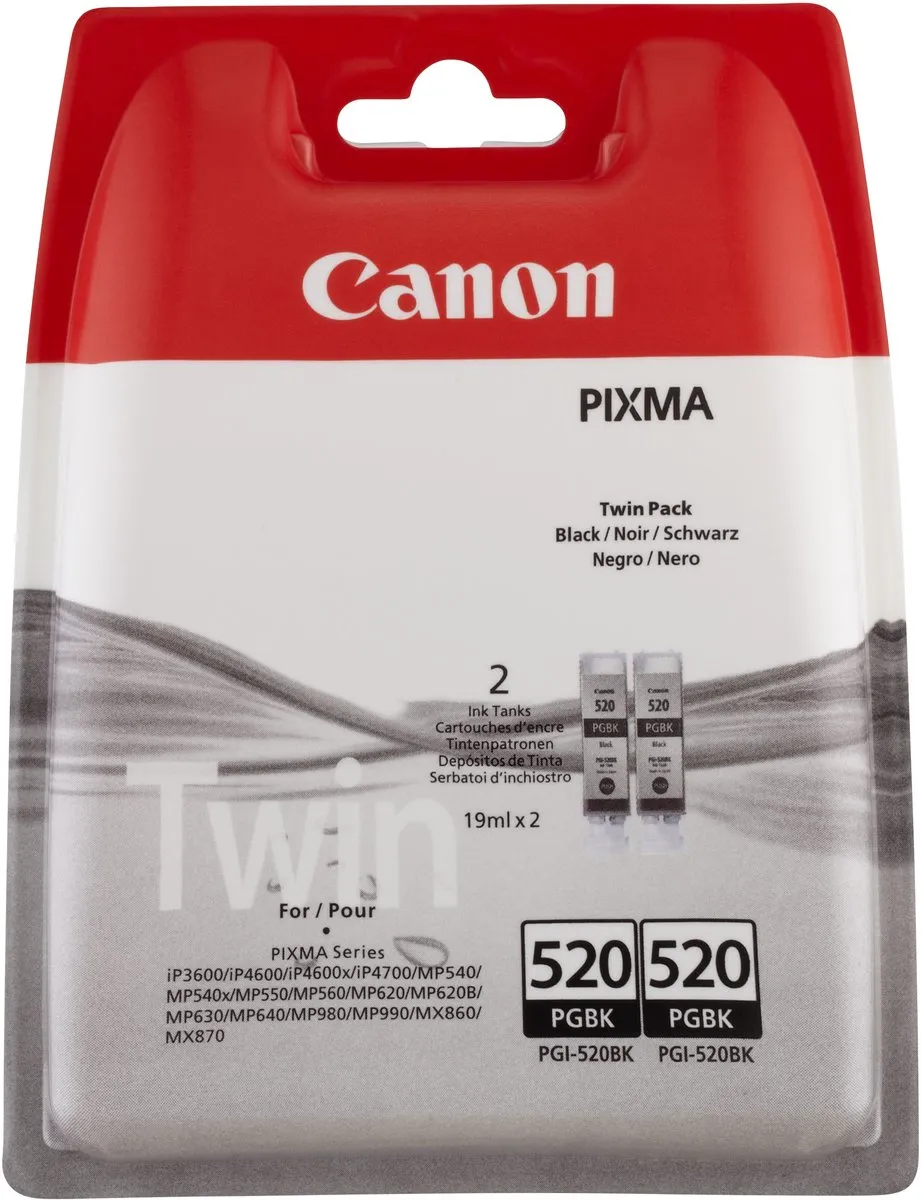 Canon PGI-520PGBK Inktcartridge Zwart - 19ml