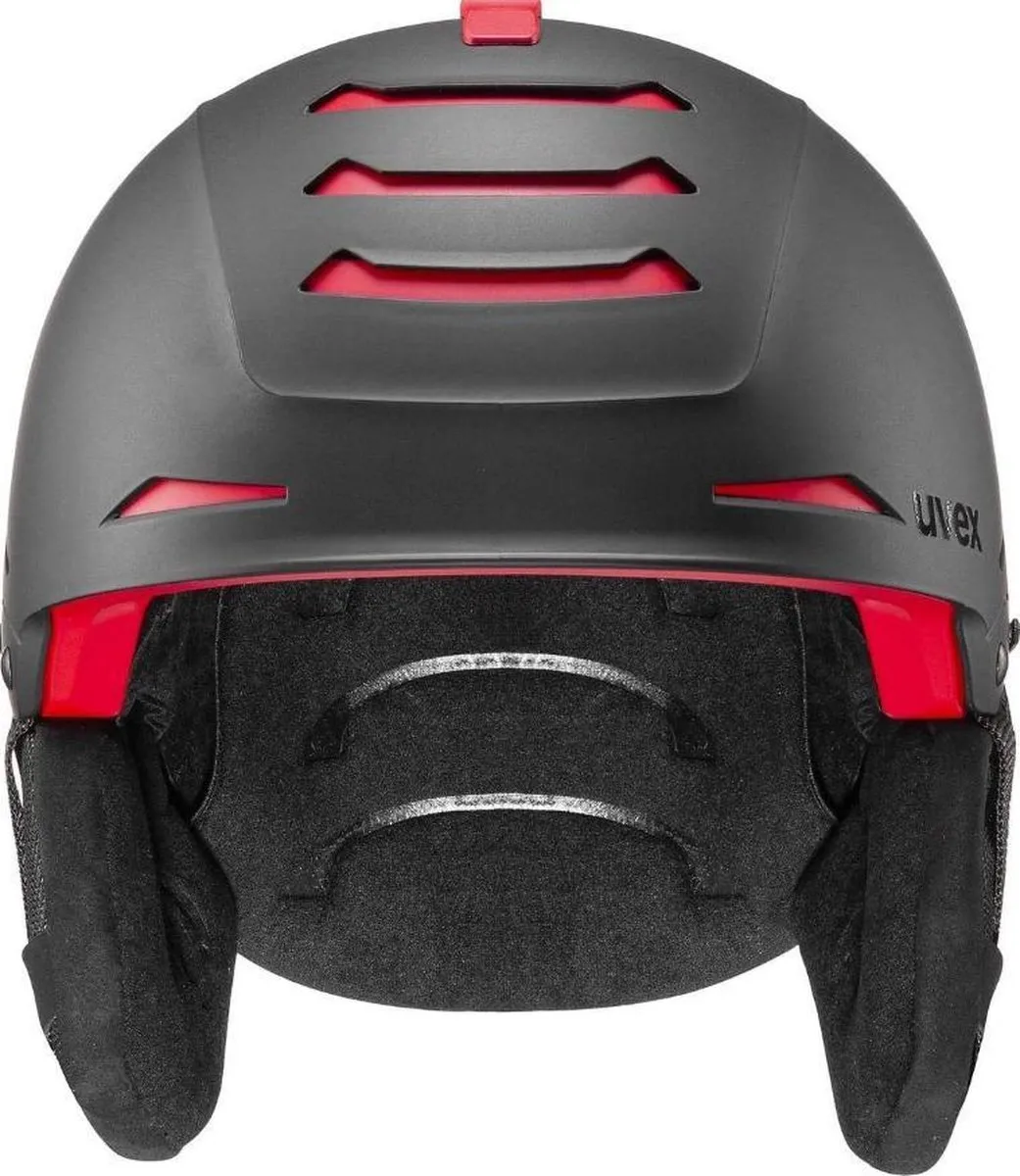Uvex Legend Pro Skihelm - 52/55cm - Zwart Rood